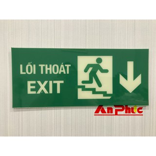 Biển báo Exit lối thoát hiểm dạ quang