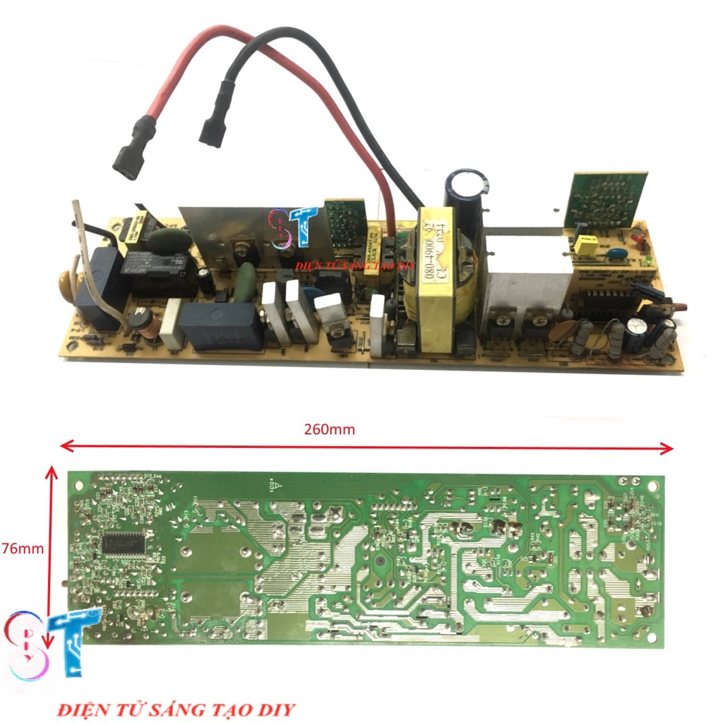 Bo Mạch Bộ Lưu Điện UPS Chuyển Nguồn 24V Lên 220VAC TG1000 Chế Inverter