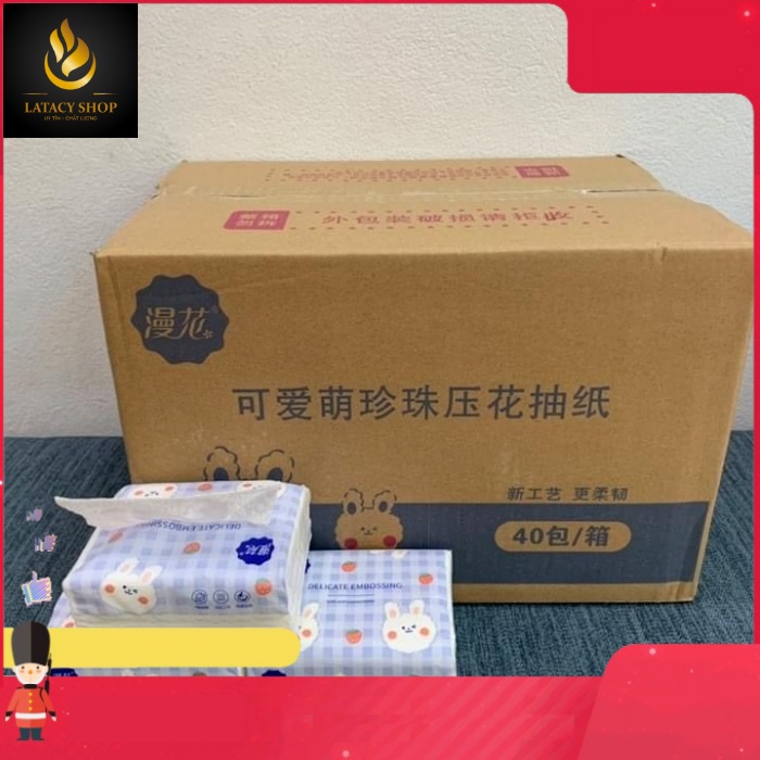 Giấy Ăn Thỏ Trắng Nội Địa Trung Siêu Dai Siêu Mịn Đa Năng Tiện Lợi