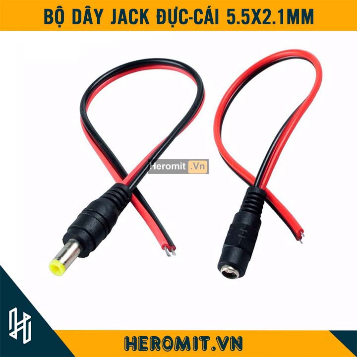 Đôi dây nối Đực Cái DC 5.5x2.1mm