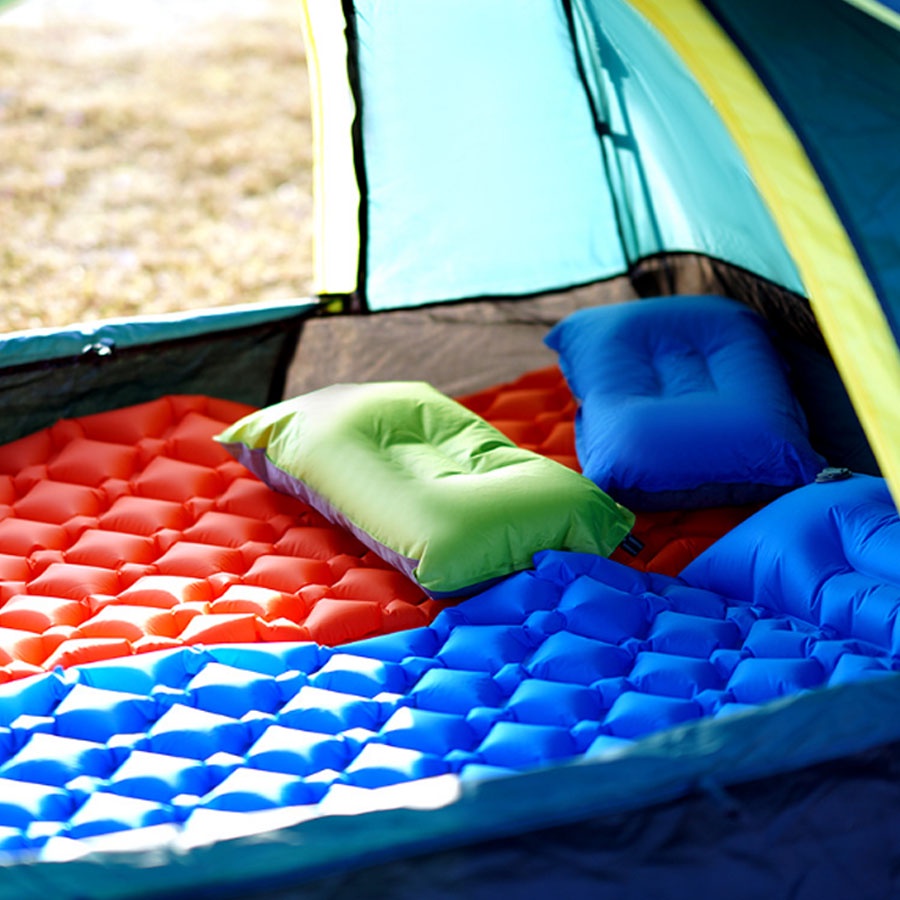 Đệm hơi dã ngoại tự động bơm, thảm cắm trại bơm hơi siêu nhẹ, chịu lực tốt