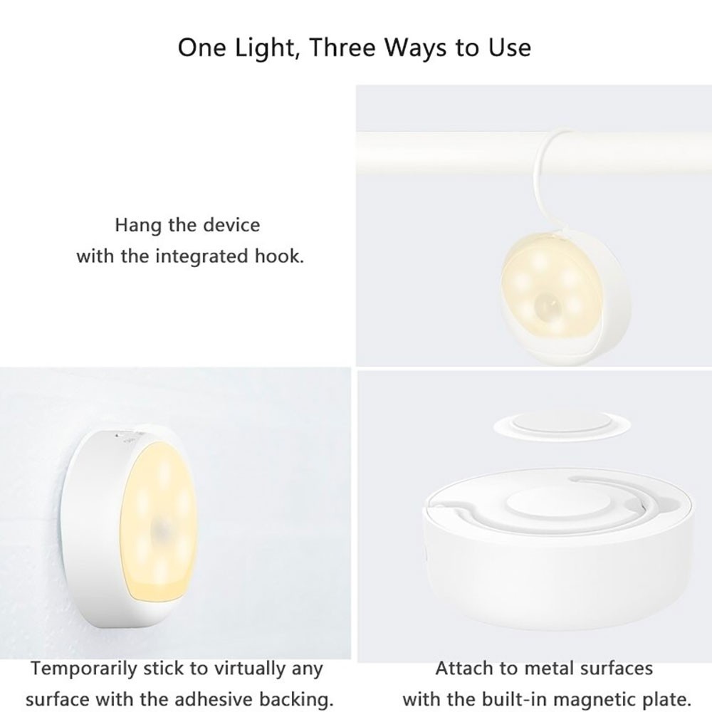 Đèn ngủ cảm biến ánh sáng Yeelight YLYD01YL dành cho phòng ngủ, cầu thang, pin sạc tiện lợi