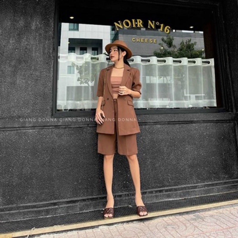 SET 3 MÓN: ÁO HAI DÂY + ÁO KHOÁC VEST + QUẦN NGỐ