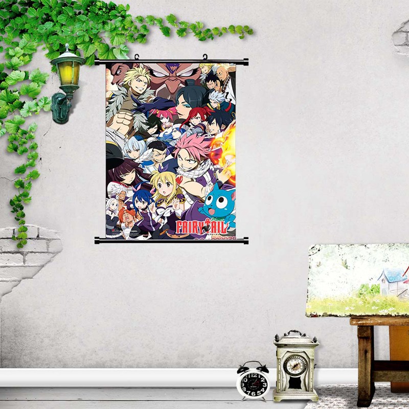 Áp phích treo tường in hình nhân vật phim hoạt hình Lanfy FAIRY TAIL