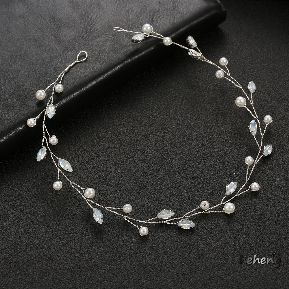 Băng Đô Cài Tóc Đính Ngọc Trai Thời Trang Cho Nữ