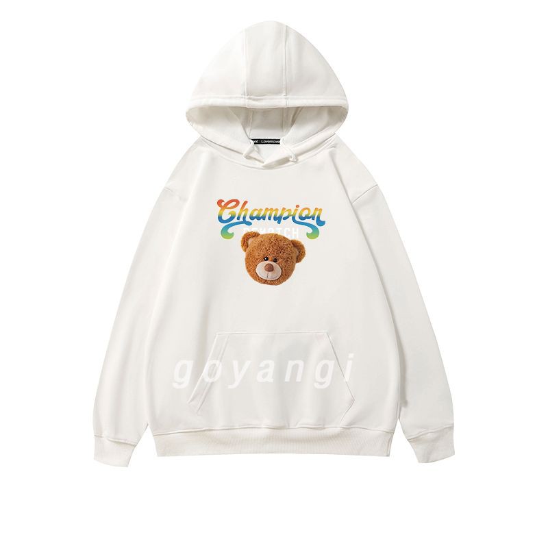Áo hoodie goyangi Champion Bear form rộng phong cách hàn quốc | BigBuy360 - bigbuy360.vn