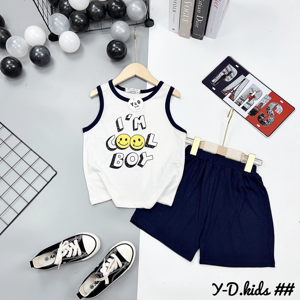 bộ 3 lỗ cotton 22 chất mát cho bé trai - B3LC22