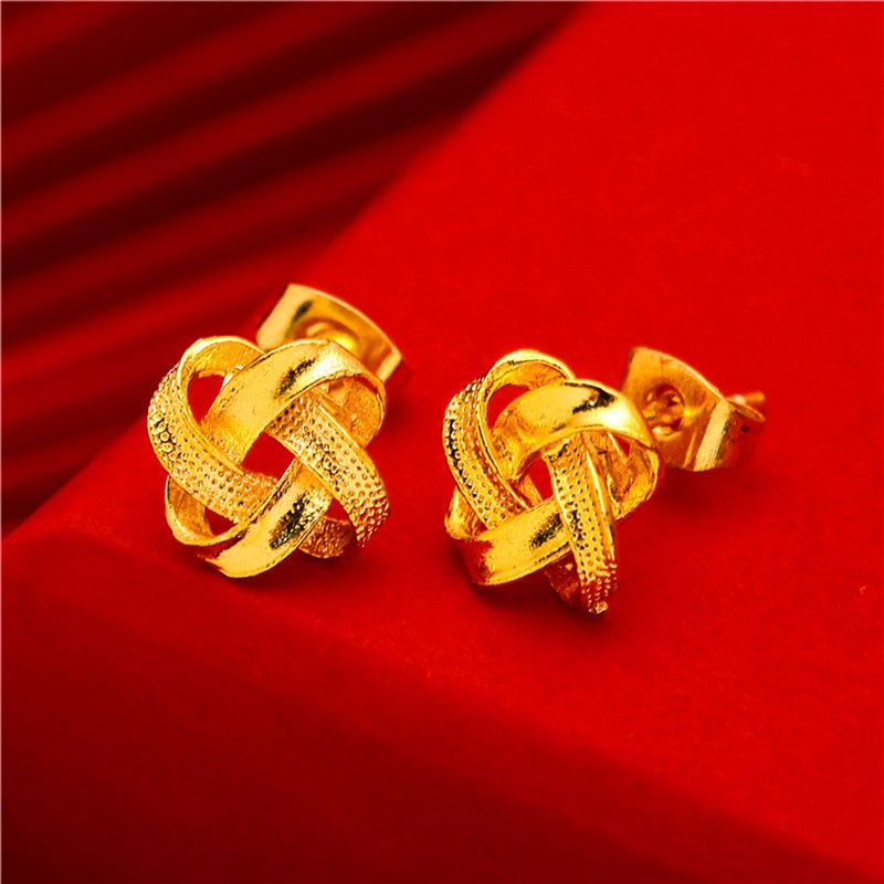 Khuyên Tai Mạ Vàng 24k Thời Trang Dành Cho Nữ