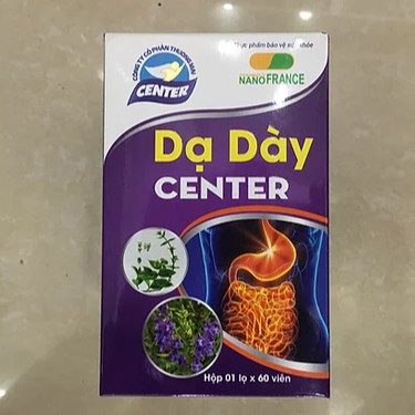 DẠ DÀY CENTER – Hỗ trợ giảm đau dạ dày, tá tràng, ợ chua trào ngược (lọ 60v)