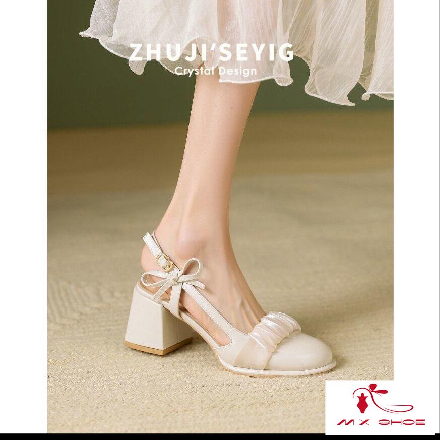 M & X ~  Sandal Cao Gót Mary Jane Phong Cách Mới Cho Nữ