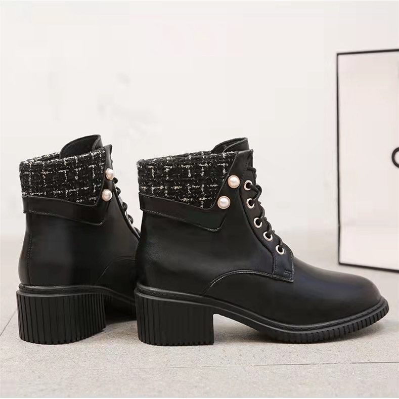 Boot Nữ Martin phong cách Nhật Bản Cao Gót 5P