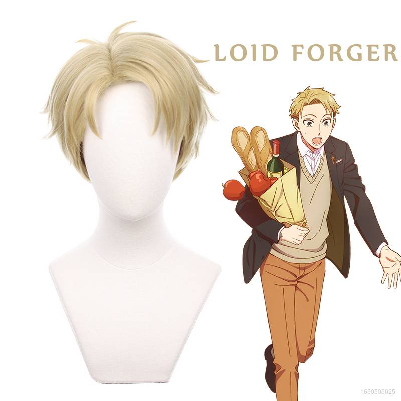 Bộ Tóc Giả Ngắn Màu Vàng Hóa Trang Nhân Vật Anime SPY x FAMILY Loid Forger