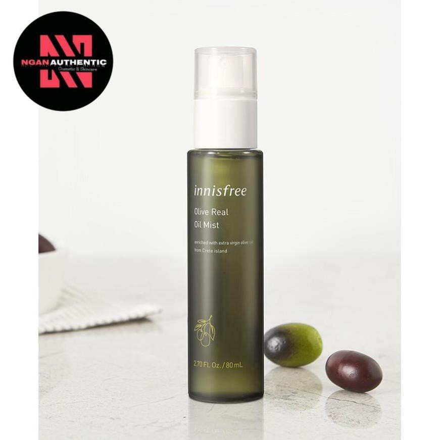 [Chính hãng] Xịt khoáng dưỡng ẩm innisfree Olive Real Oil Mist 80ml