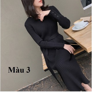 váy len body xẻ gấu quảng châu