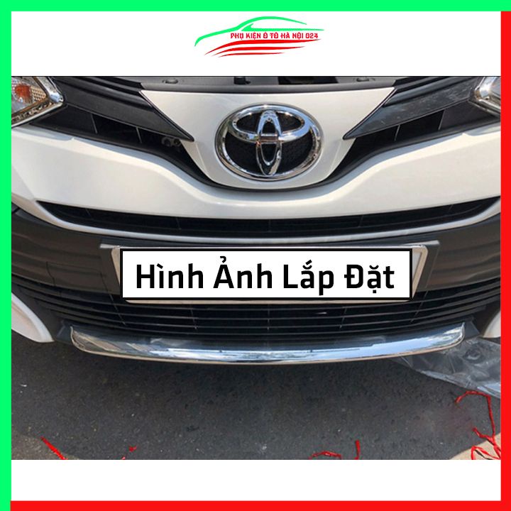 Ốp cản trước Vios 2019-2022 mạ crom trang trí chống trầy bảo vệ xe