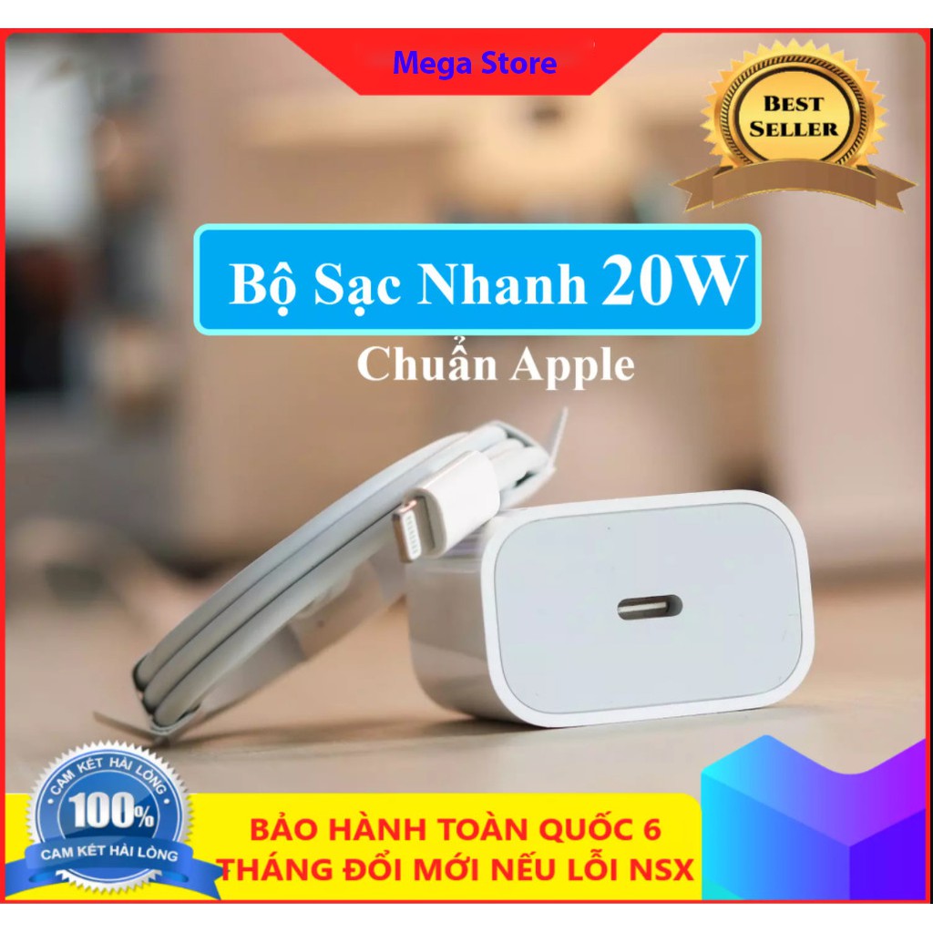 Cáp Sạc Iphone Zin + Củ Sạc Iphone Hỗ Trợ Sạc Nhanh 18w USB-C Lightning cho Iphone 6/7/8/6plus/7plus/8plus/X/XR/XsMax