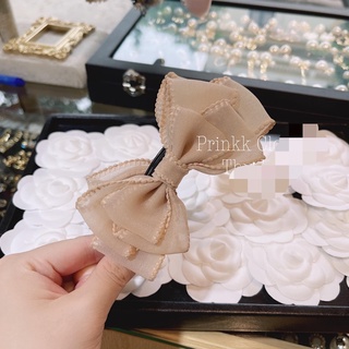 Kẹp dọc tạo phồng tóc nơ lụa viền cao cấp