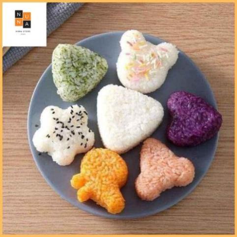 Khuân làm cơm cho bé 6 hình ngộ nghĩnh từ nhựa cao cấp, cho bé ăn dặm theo phương pháp BLW