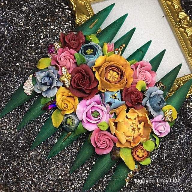 Bột Nail Set 12 hũ bột 10g chuyên đắp hoa bột nail.