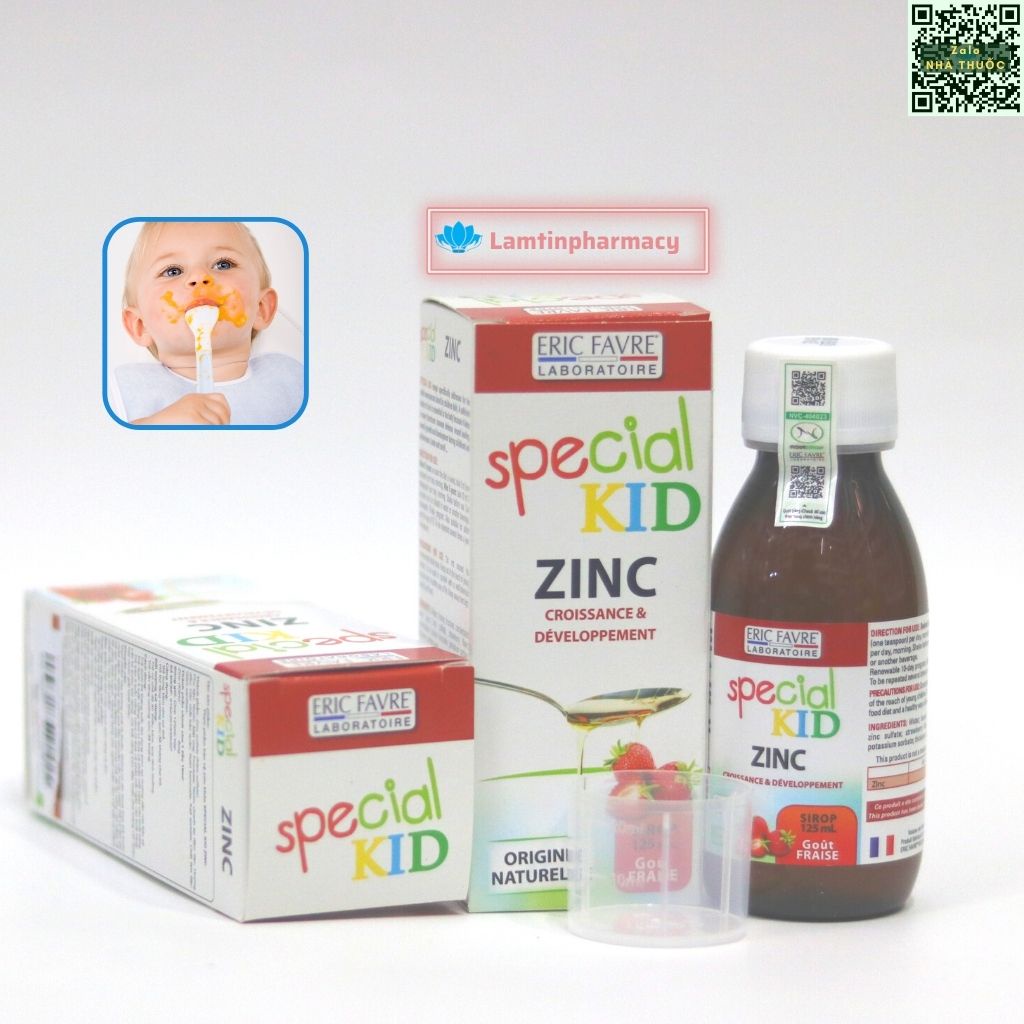 Special Kid  ZinC ( bổ sung kẽm ) tăng hấp thu, tăng sức đề kháng cho trẻ nhỏ  - 1 lọ 125 ml