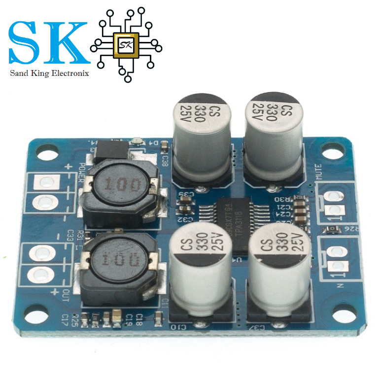 Bảng Mạch Khuếch Đại Âm Thanh Kỹ Thuật Số DC8-24V TPA3118 PBTL 60W 1X60W 4-8 Ohm Thay Thế TPA3110