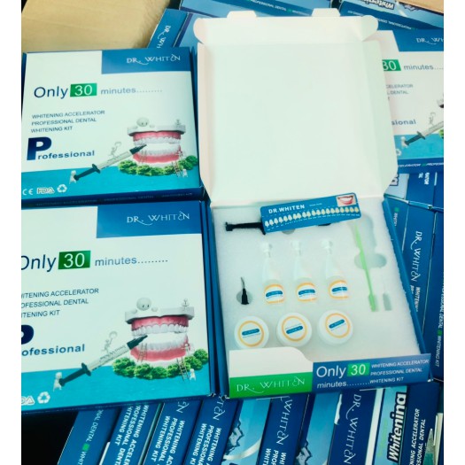 Thuốc trắng răng Dr Whiten hàng chất lượng an toàn cho sức khỏe răng riệng, hàng sẵn cho nha khoa, spa, thẩm mỹ viện