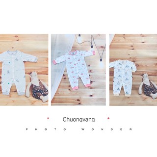 [Avaler chính hãng] Body sợi tre dài tay hoa tiết cho bé (shop Chuongvang)