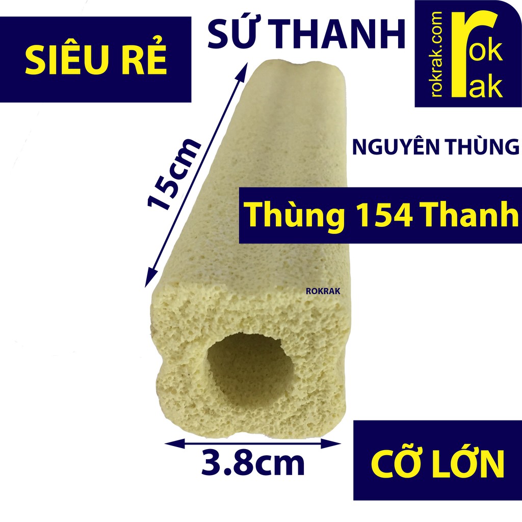 GIÁ SỈ- Sứ thanh hoa mai vàng Lớn NGUYÊN THÙNG 154 thanh lọc vi sinh