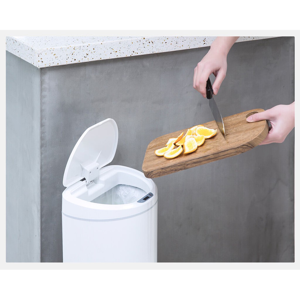 Thùng rác cảm biến thông minh Ninestars DZT-10-29S 10L kháng nước đóng mở tự động Xiaomi Youpin phân phối - Minh Tín Sho
