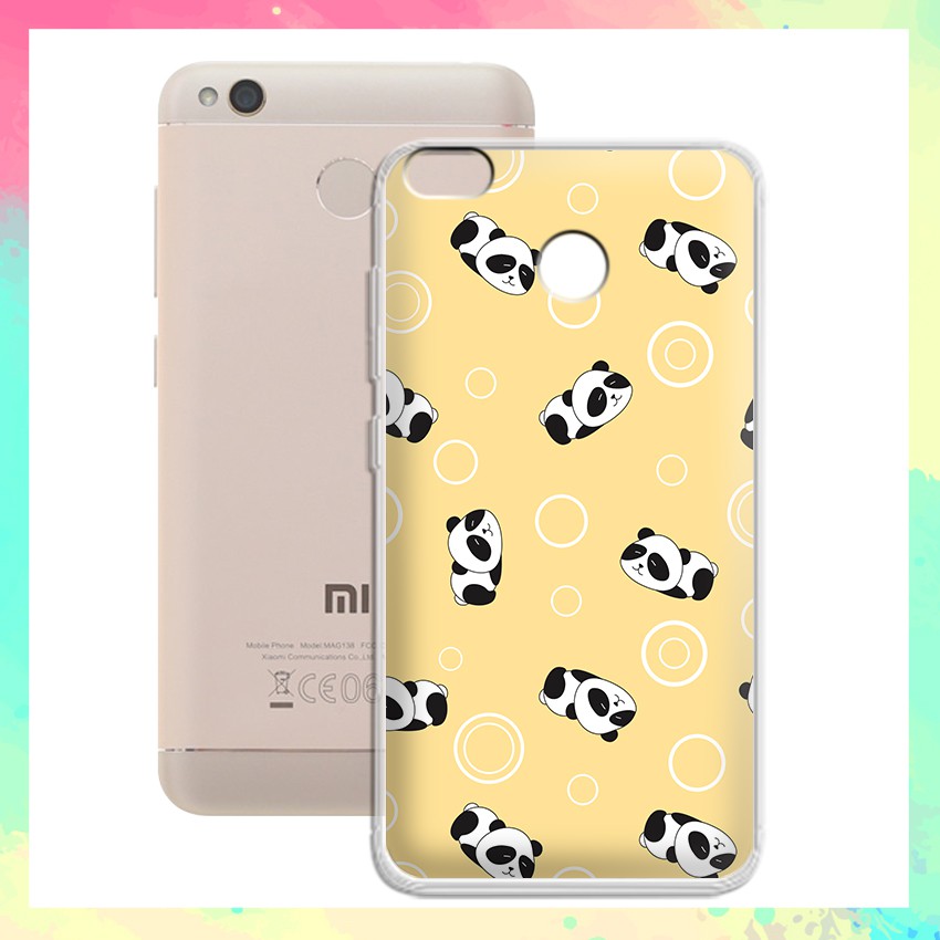 [FREESHIP ĐƠN 50K] Ốp lưng Xiaomi Redmi 4X in hình gấu trúc chibi cute - 01126 Silicone Dẻo