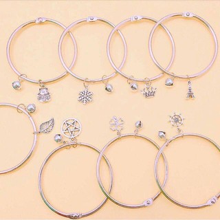 Kiềng tay inox gắn charm nhiều mẫu