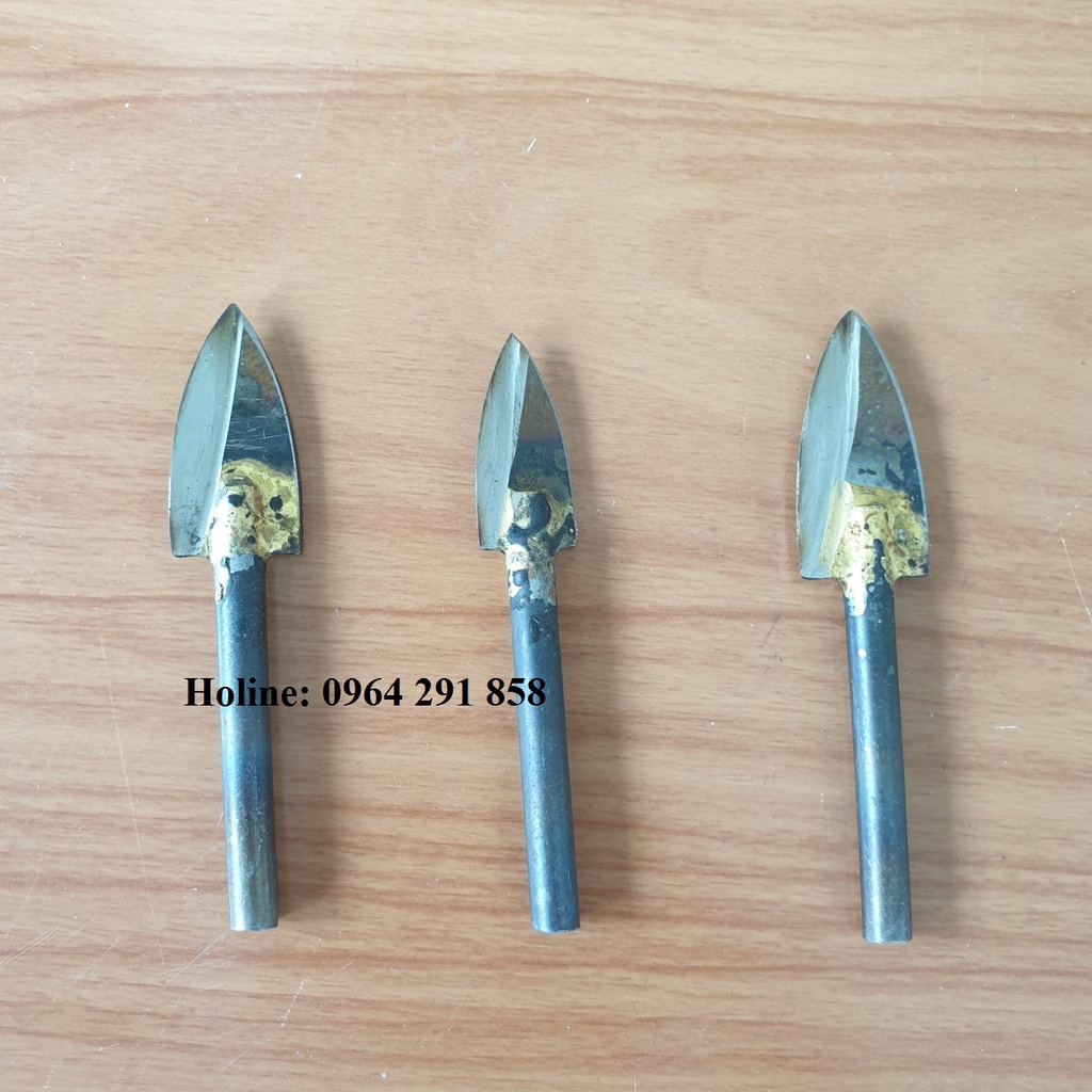 3 mũi phá gỗ 2 cạnh loại to phá điêu khắc siêu nhanh dùng phá gốc cây hay tỉa điêu khắc ok nha