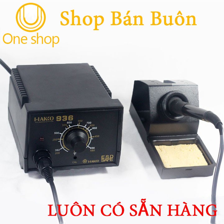 Trạm Hàn Hakko 936 220V-60W 480độC Tặng 01 Mũi Hàn Dao 900M T-K (BH 06 Tháng)