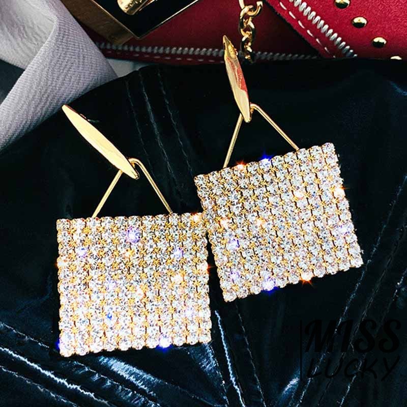 Bông tai nữ dáng dài thời trang retro phong cách Hàn Quốc