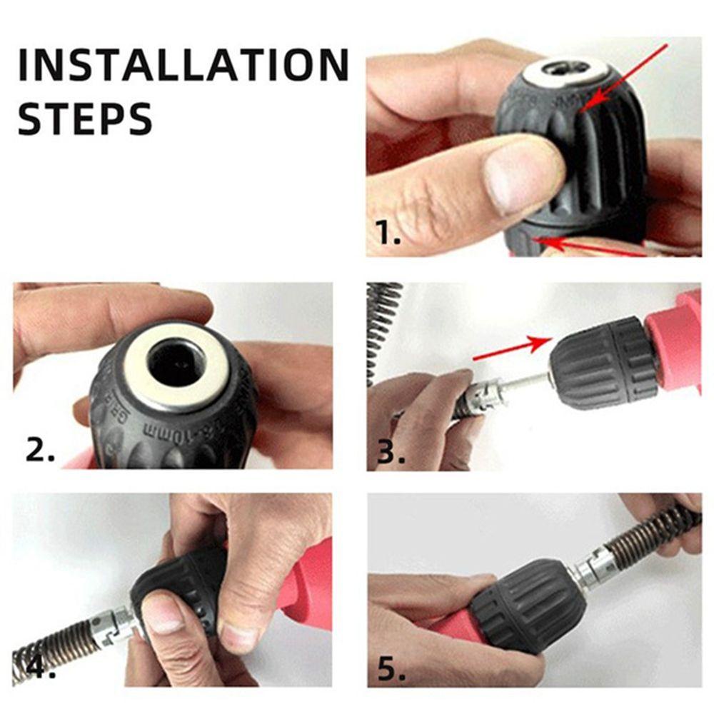 ELLSWORTH Dụng Cụ Vệ Sinh Ống Thoát Nước Bồn Rửa Đa Năng 10MM