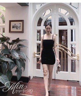 ĐẦM BODY NHUNG DÂY ĐÍNH ĐÁ