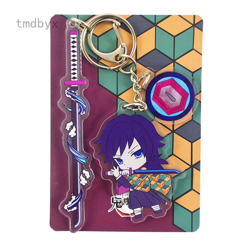 Tmdbyx Móc Khóa Nhựa Acrylic Hình Thanh Kiếm Kimetsu No Yaiba