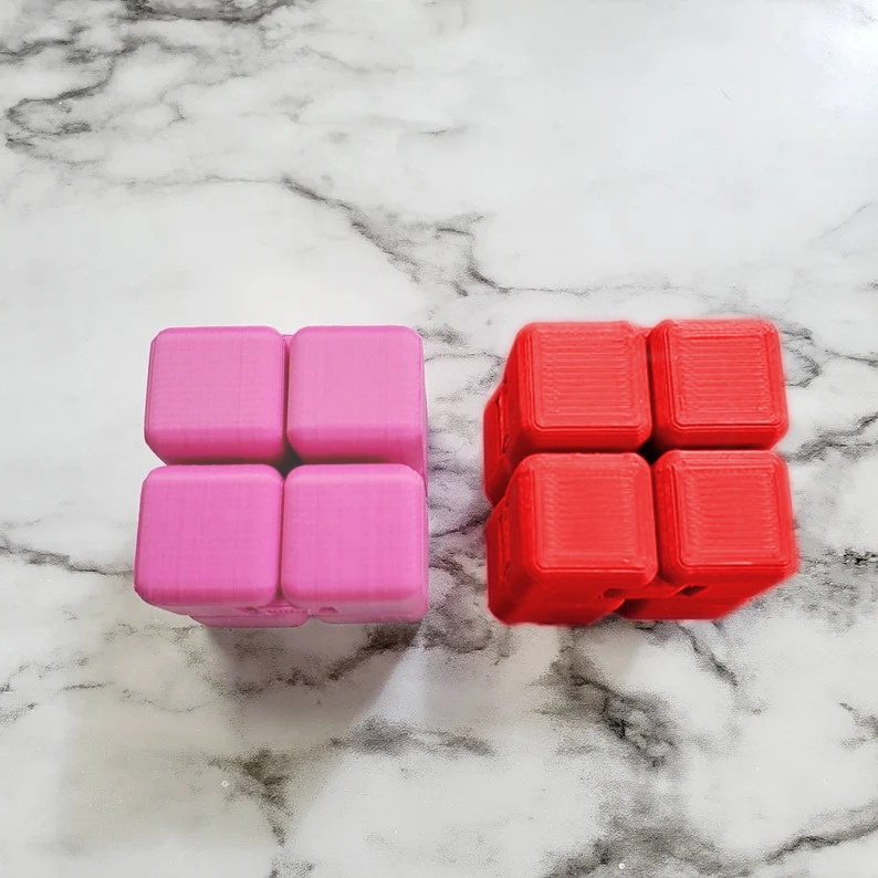 Khối lập phương vô cực 8 và 16 khối, đồ chơi giảm stress rảnh tay in 3D