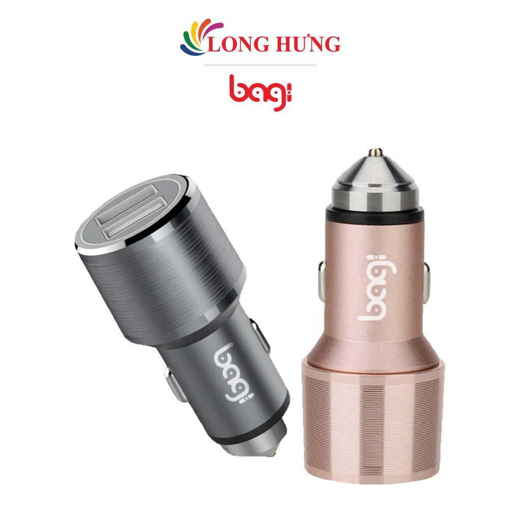 Cốc sạc xe hơi Bagi QC 3.0 2A 2USB CC-O30 - Hàng chính hãng