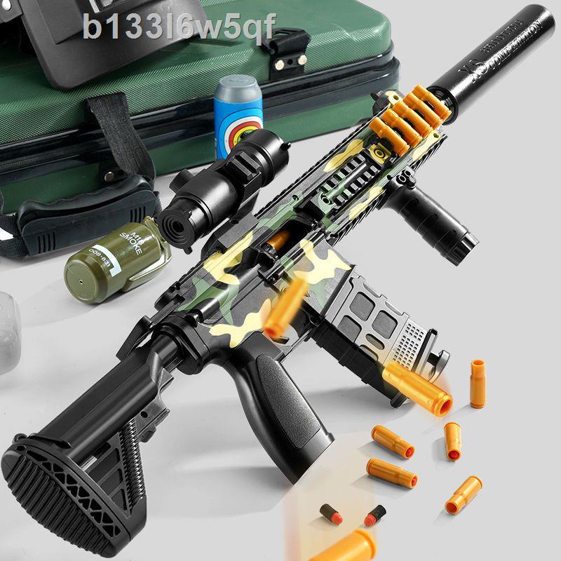◆■Đồ chơi trẻ em có thể được đẩy ra M416 bằng tay kéo bu lông mô phỏng trò tấn công bom mềm