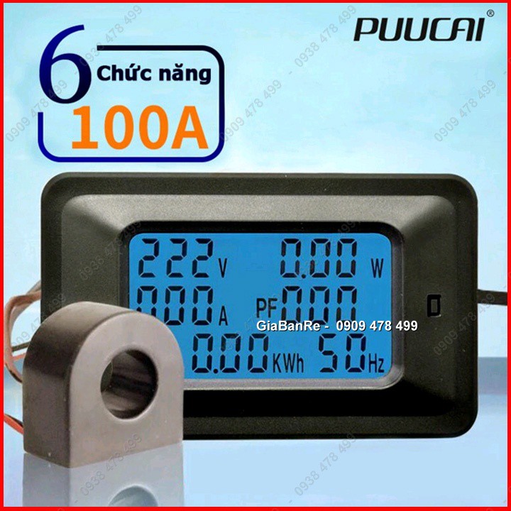 Máy Đo Điện Áp Công Suất Cường Độ Dòng Điện 6 Thông Số AC - 5567.1