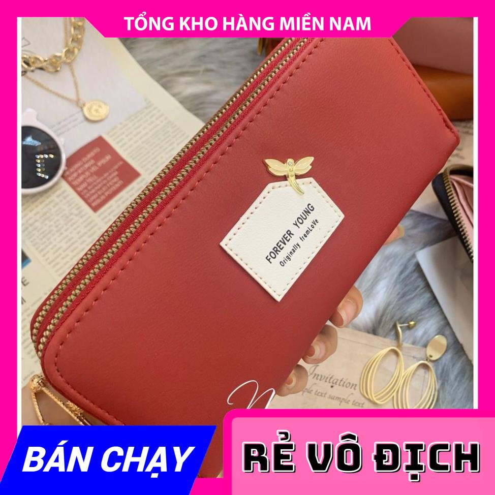 VÍ 2 KÉO LOGO CHUỒN CHUỒN XINH XẮN V1KB - 159 ⚡FREESHIP⚡100% ẢNH THẬT⚡ CHUYÊN SỈ - GIÁ TỐT  MY
