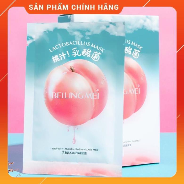 [SIÊU RẺ - FREESHIP] Mặt nạ chiết xuất Đào tươi mask 2lớp siêu mỏng