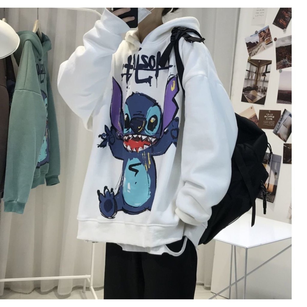 [VIDEO THẬT] Áo hoodie nỉ nam nữ form rộng chất nỉ bông dày in Sticker FTITCH hot trend, nam nữ đều mặc được