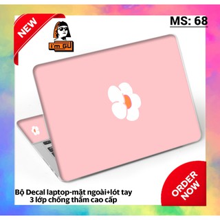 BỘ DECAL CUTE DÁN BẢO VỆ TRANG TRÍ LAPTOP  Decal cao cấp 3 lớp chống thấm TẤT CẢ CÁC DÒNG MÁY MACBOOK/ACER/HP/DELL