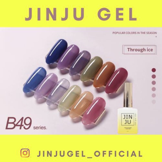 Sơn gel JINJU mã B49 chai 15ml chính hãng