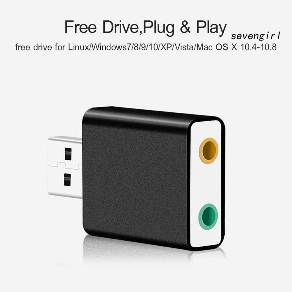 Card Âm Thanh Sev-Alloy Usb7.1 Với Jack 3.5mm Cho Pc Notebook | BigBuy360 - bigbuy360.vn