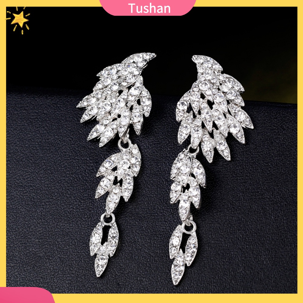 Khuyên Tai Dáng Dài Đính Đá Toàn Diện Thanh Lịch Cho Nữ