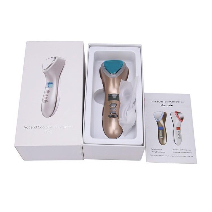 Búa điện di nóng lạnh massage ion ánh sáng sinh học trẻ hóa da D002