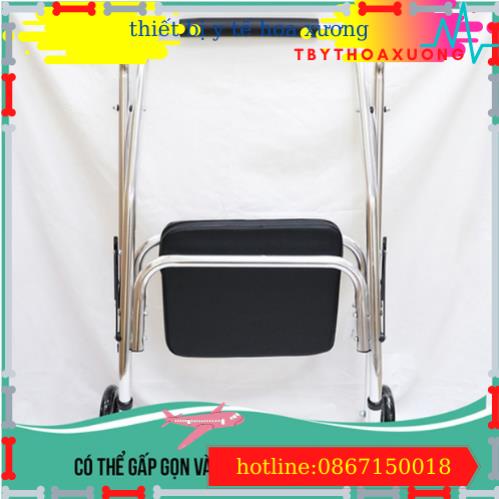 [HÀNG CHÍNH HÃNG] Khung Tập Đi Cho Người Già Có Ghế Ngồi Lucass W9